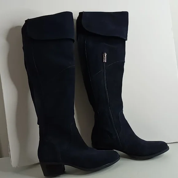 Vince Camuto Shoes Vince Camuto Bernadine Over Knee Navy Blue